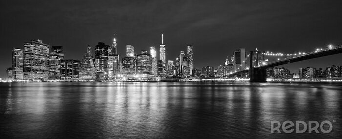 Tableau  Bâtiments de Manhattan la nuit