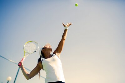 Tableau  Belle joueuse de tennis portion