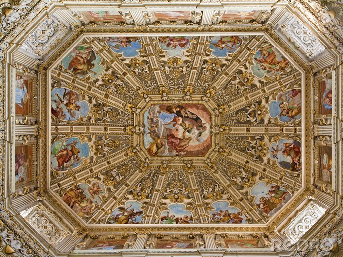 Tableau  Bergame - Coupole de la cathédrale Santa Maria Maggiore
