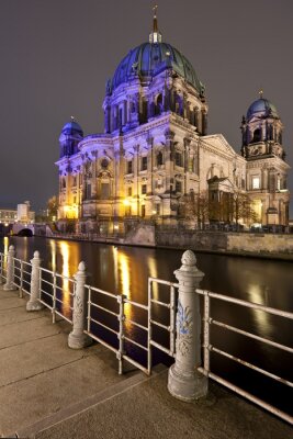 Tableau  Berliner Dom, la nuit, Berlin