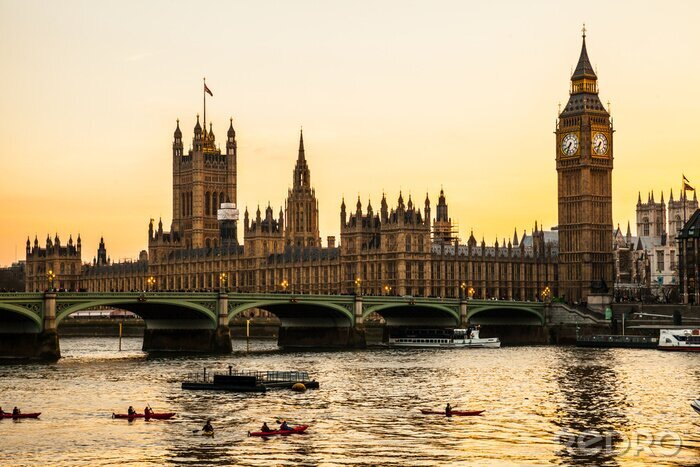 Tableau  Big Ben Clock Tower et de la Chambre du Parlement à City of Westminster,