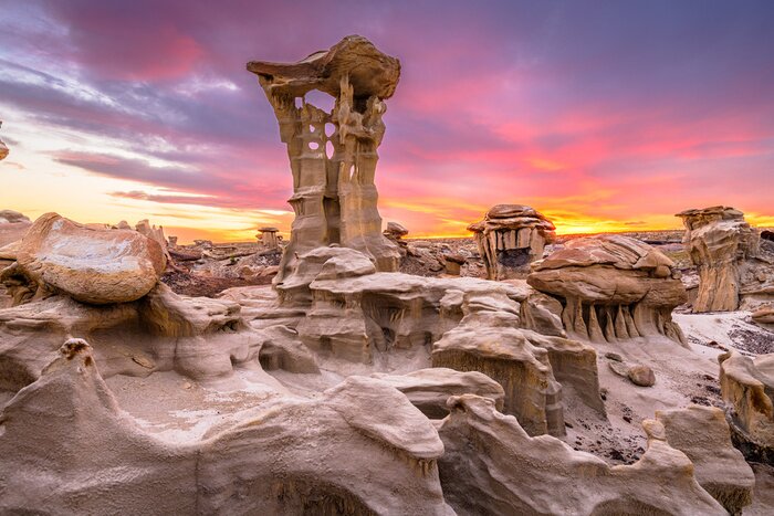 Tableau  Bisti Badlands, New Mexico, USA