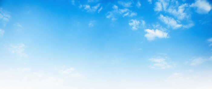 Tableau  Blue sky with white cloud background