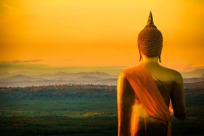 Tableau  Bouddha dans un paysage magnifique