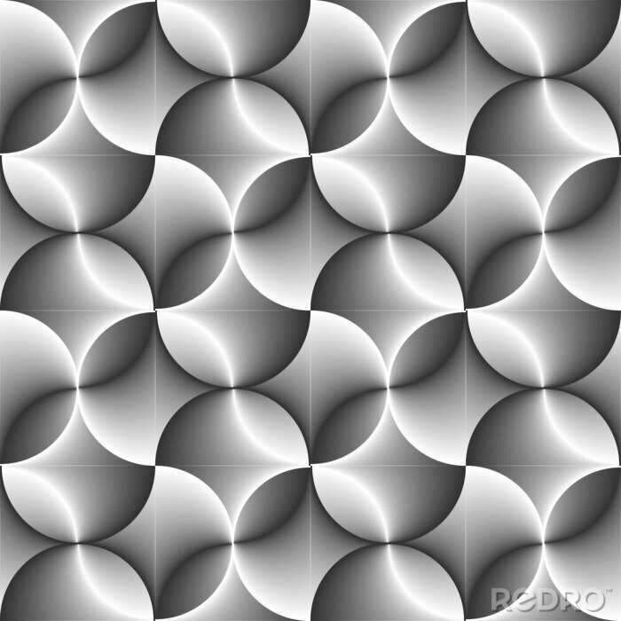 Tableau  Boules grises avec effet 3D