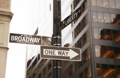 Broadway, unique, route, signe, nouveau, York
