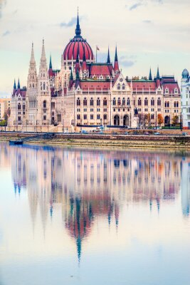 Budapest, parlement, lever soleil, hongrie