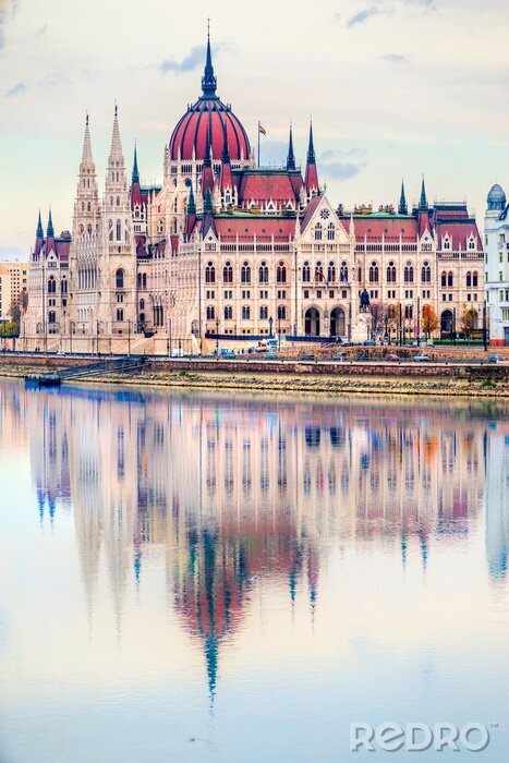Tableau  Budapest, parlement, lever soleil, hongrie