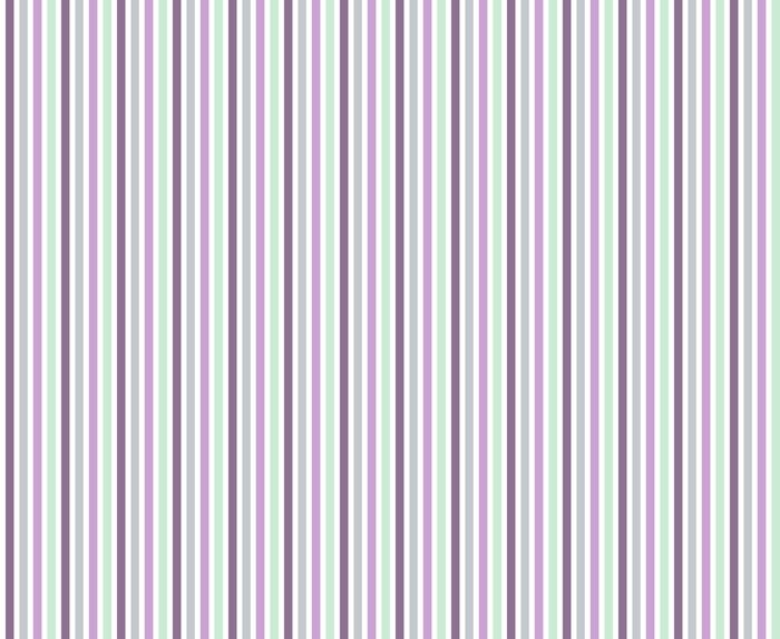 Tableau  Bunte Linien en violet, grün, grau und auf weiß rose