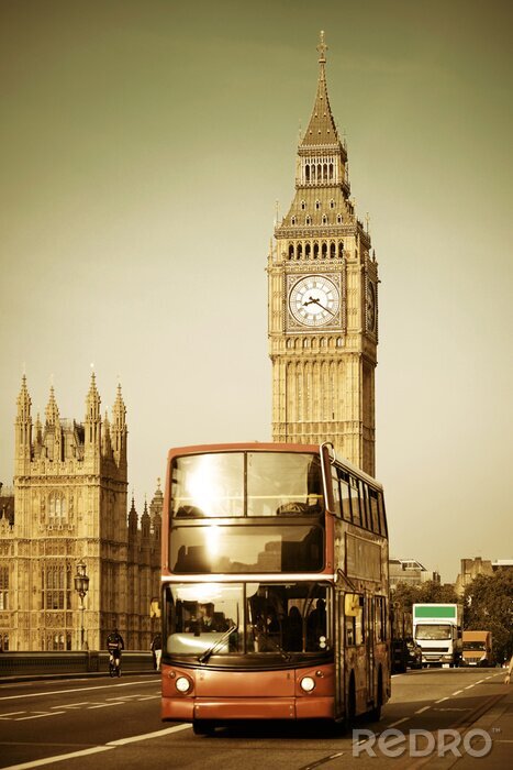 Tableau  Bus à Londres