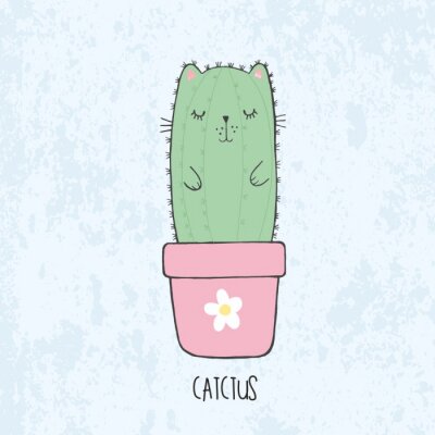 Tableau  Cactus Kawaii