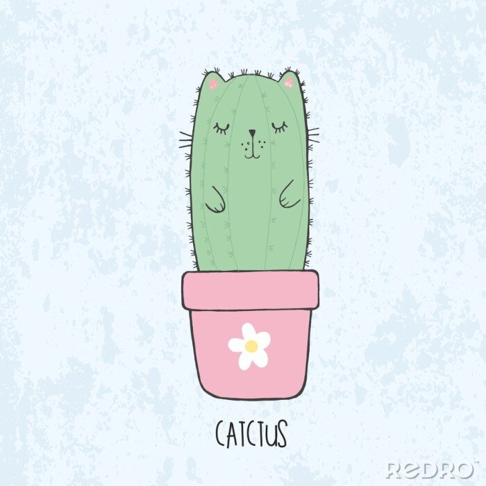 Tableau  Cactus Kawaii