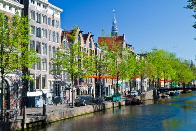 Tableau  Canal à Amsterdam en été