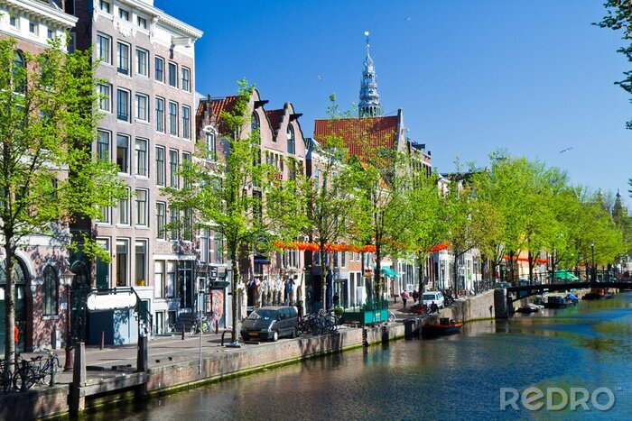 Tableau  Canal à Amsterdam en été