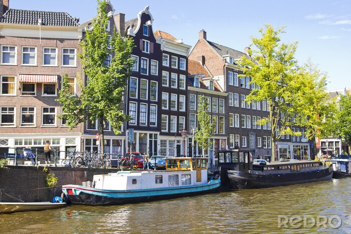 Tableau  Canal à Amsterdam par une journée ensoleillée