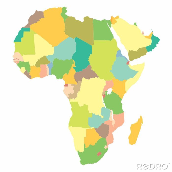Tableau  Carte politique de l'Afrique