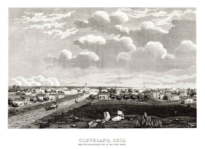 Tableau  Carte postale de Cleveland Ohio
