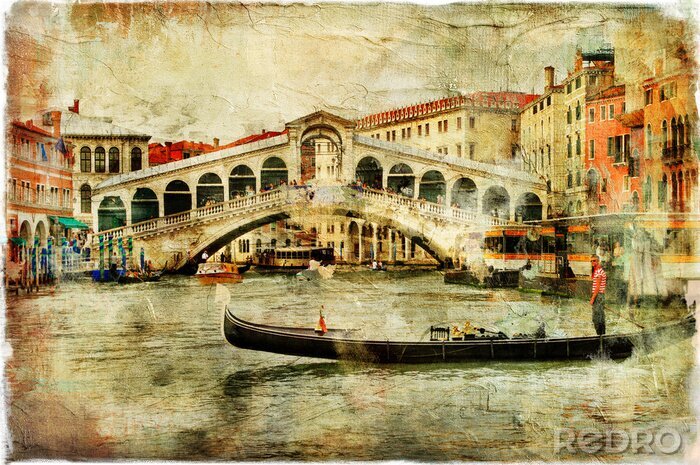 Tableau  Carte postale de Venise