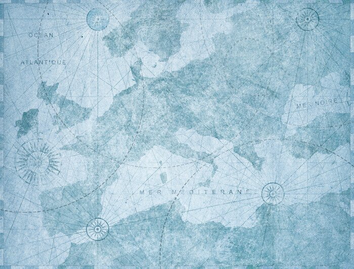 Tableau  Carte vintage de l'Europe