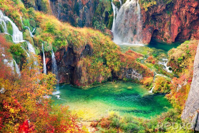 Tableau  Cascades de cascade en Croatie