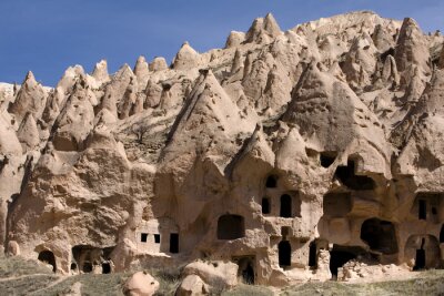Tableau  Cavetown antique près de Göreme, en Cappadoce, en Turquie