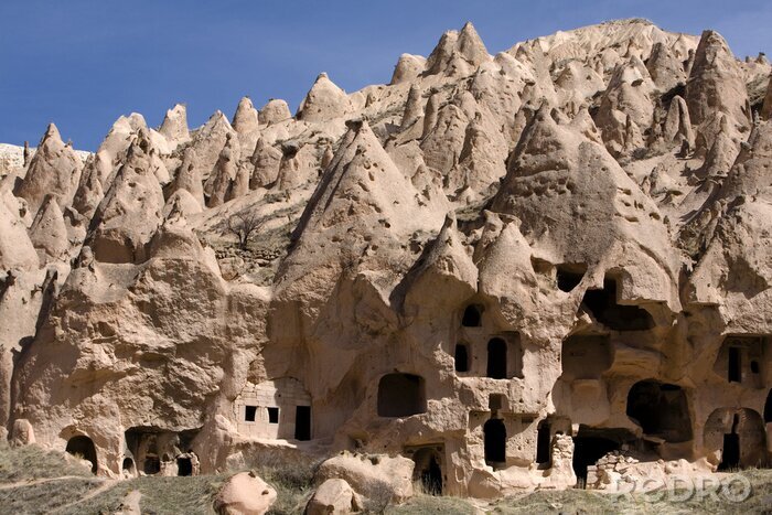 Tableau  Cavetown antique près de Göreme, en Cappadoce, en Turquie