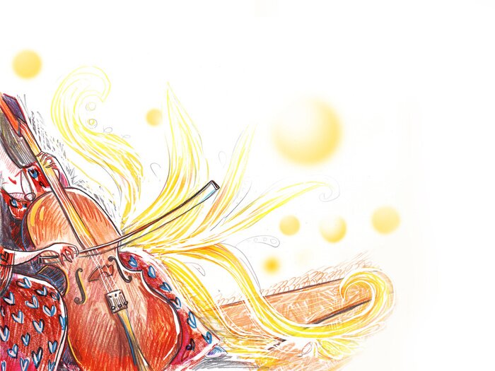 Tableau  Cello orchestra musical instrument