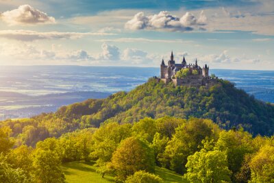 Tableau  Château de Hohenzollern au coucher du soleil