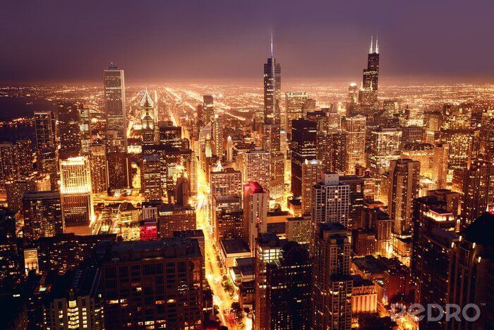 Tableau  Chicago vue aérienne
