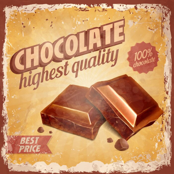 Tableau  chocolat vintage