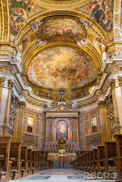 Tableau  Chœur de la Basilique Il Gesu, Rome, Italie
