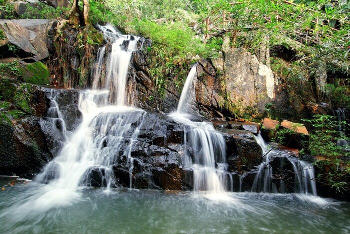 Tableau  Chute d'eau dans la forêt