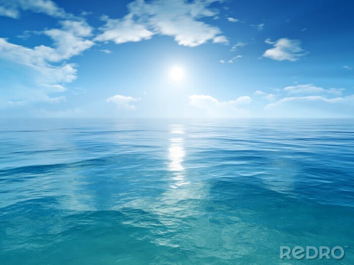 Tableau  ciel bleu océan