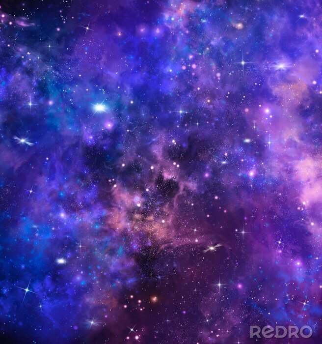 Tableau  Ciel étoilé et galaxie