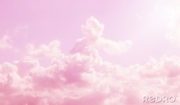 Tableau  Ciel rose avec des nuages