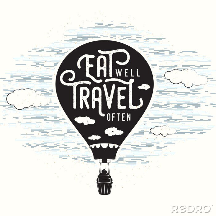 Tableau  Citation de ballon vintage