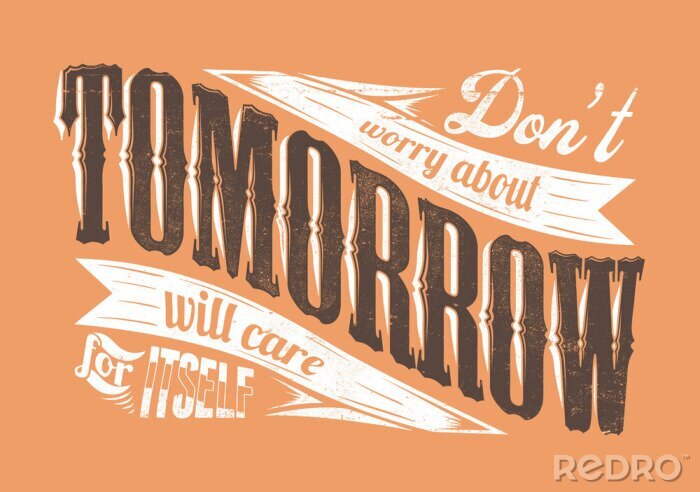 Tableau  Citation de motivation sur demain