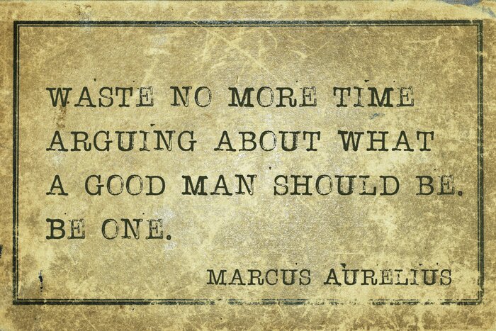 Tableau  Citation sur un homme bon