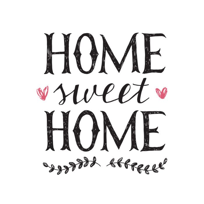 Tableau  Citation typographique sur la maison