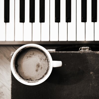 Clés musicales et café