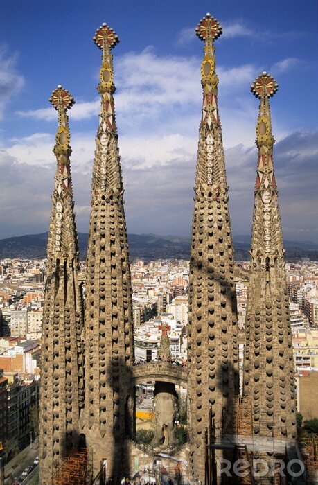 Tableau  clochers de la sagrada familia