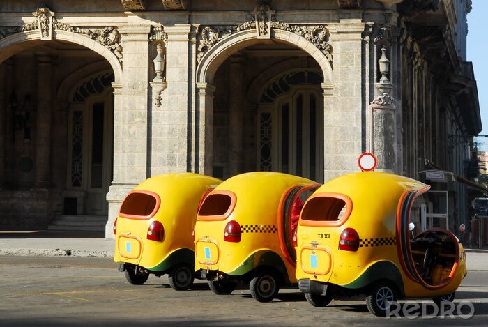 Tableau  Cocotaxi pour le transport touristique à La Havane Cuba