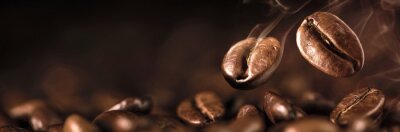 Tableau  Coffee Beans Closeup On Dark Background