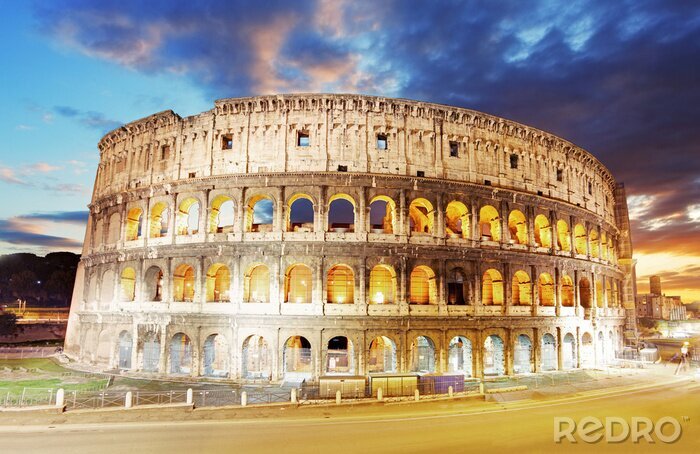 Tableau  Colisée illuminé à Rome