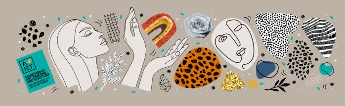 Tableau  Collage artistique créatif