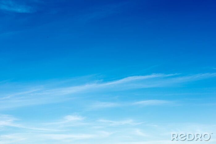 Tableau  Coloré beau ciel bleu avec fond de formation de nuage