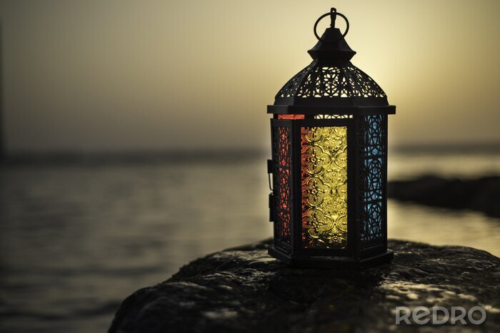 Tableau  Colorful Candlelight Lantern