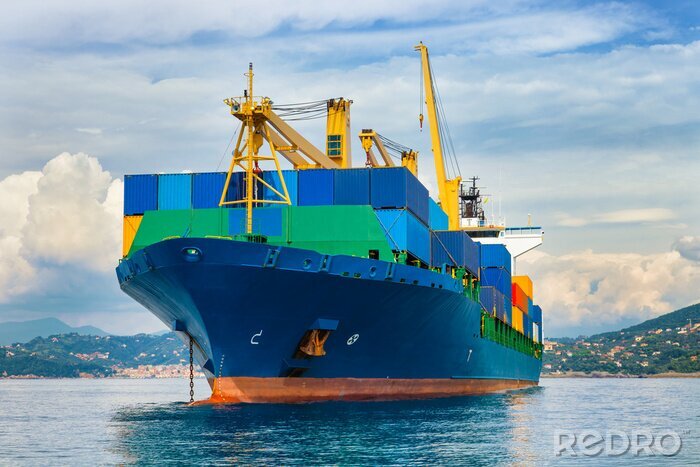 Tableau  commercial container ship