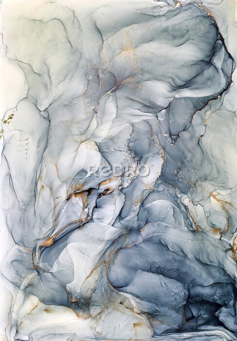 Tableau  Composition abstraite en marbre gris bleu