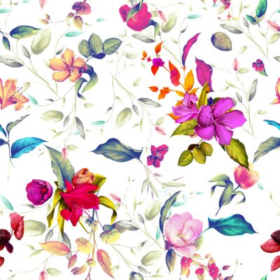 Composition de bouquets de fleurs printanières